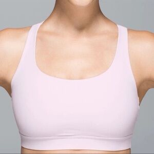 Lululemon Energy Strappy Bra Blush color Size 12